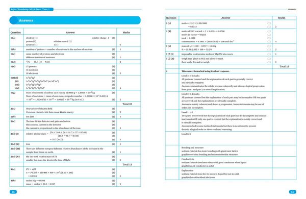 Produktbild: AQA A Level Chemistry Year 1 & AS Paper 1