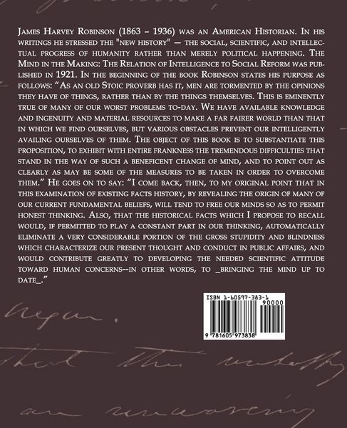 Produktbild: The Mind in the Making - The Relation of Intelligence to Social Reform