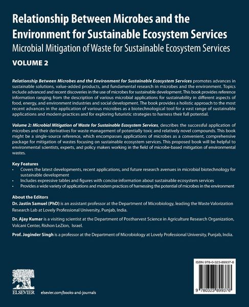Produktbild: Relationship Between Microbes and the Environment for Sustainable Ecosystem Services, Volume 2