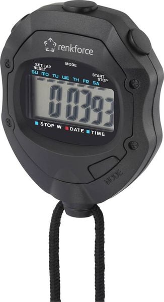 Renkforce RF-SW-110 Stoppuhr digital Schwarz