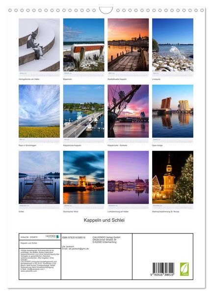 Produktbild: Kappeln und Schlei (Wandkalender 2026 DIN A3 hoch), CALVENDO Monatskalender