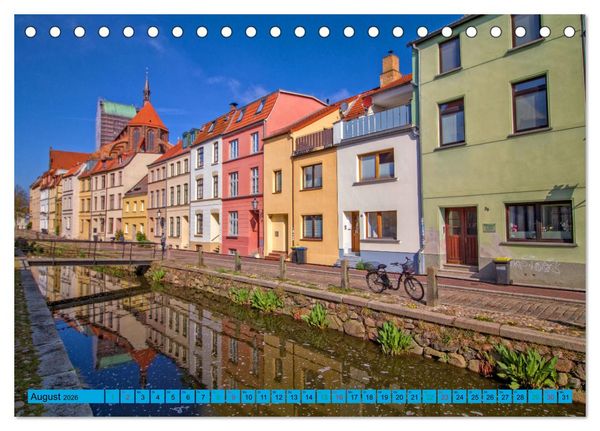 Produktbild: Hansestadt Wismar - Sehnsuchtsort (Tischkalender 2026 DIN A5 quer), CALVENDO Monatskalender