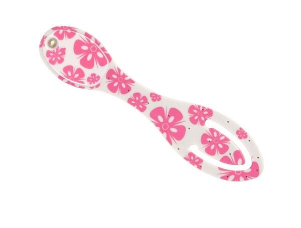 Produktbild: Flexilight Leselicht Pink Flowers &ndash; Wei&szlig;es 2-in-1 LED-Leselicht