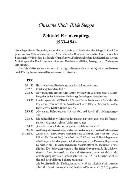 Produktbild: Krankenpflege im Nationalsozialismus