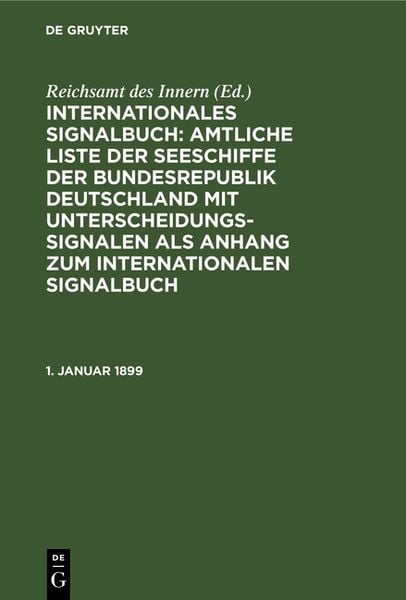 Produktbild: 1. Januar 1899