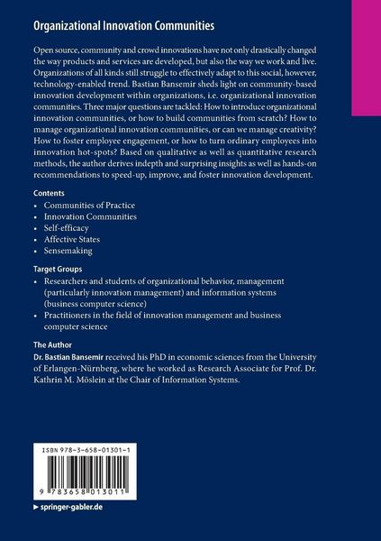 Produktbild: Organizational Innovation Communities