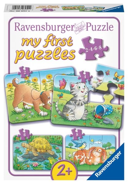 Puzzle Ravensburger Niedliche Haustiere 2-8 Teile