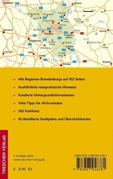 Produktbild: TRESCHER Reiseführer Brandenburg