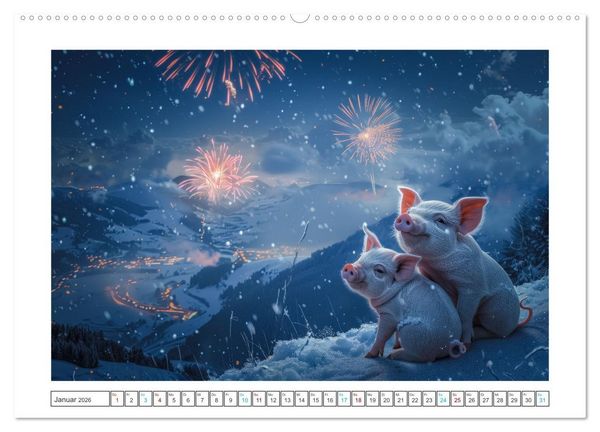 Produktbild: Pure Gl&uuml;cksmomente (hochwertiger Premium Wandkalender 2026 DIN A2 quer), Kunstdruck in Hochglanz