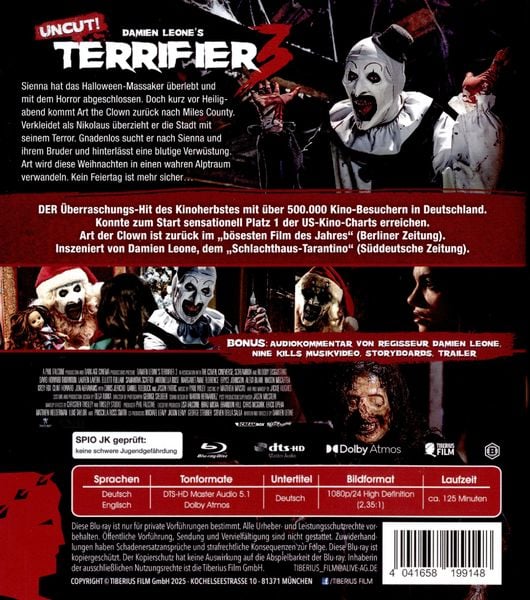Produktbild: Terrifier 3 - Uncut