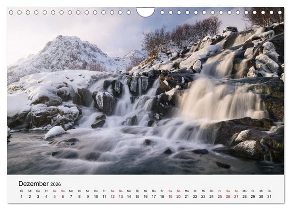 Produktbild: Naturschauspiel Wasserfall: Europas flie&szlig;ende Kunstwerke (Wandkalender 2026 DIN A4 quer), CALVENDO Monatskalender