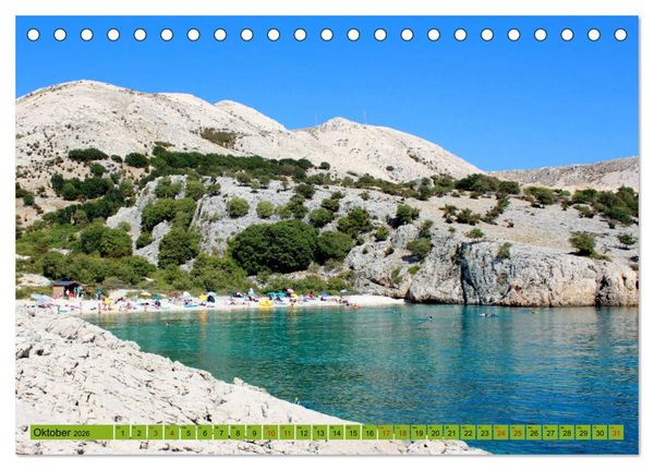 Produktbild: Istrien und Insel Krk - Impressionen eines kroatischen Sommers (Tischkalender 2026 DIN A5 quer), CALVENDO Monatskalender