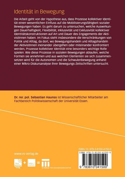 Produktbild: Identit&auml;t in Bewegung