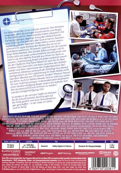 Produktbild: In aller Freundschaft - Die jungen &Auml;rzte - Staffel 6.1/Folgen 211-231 [7 DVDs]