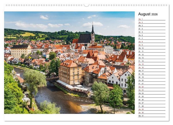 Produktbild: Ein Wochenende in Krumau (Wandkalender 2026 DIN A2 quer), CALVENDO Monatskalender