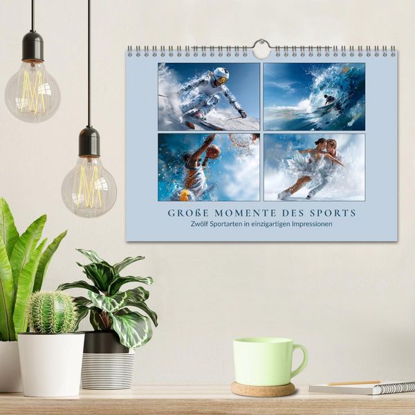 Produktbild: Gro&szlig;e Momente des Sports (Wandkalender 2026 DIN A4 quer), CALVENDO Monatskalender
