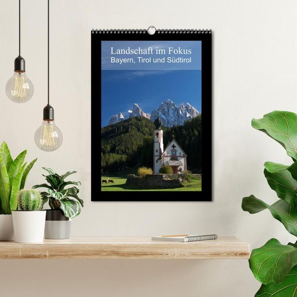 Produktbild: Landschaft im Fokus - Bayern, Tirol und S&uuml;dtirol (Wandkalender 2026 DIN A3 hoch), CALVENDO Monatskalender