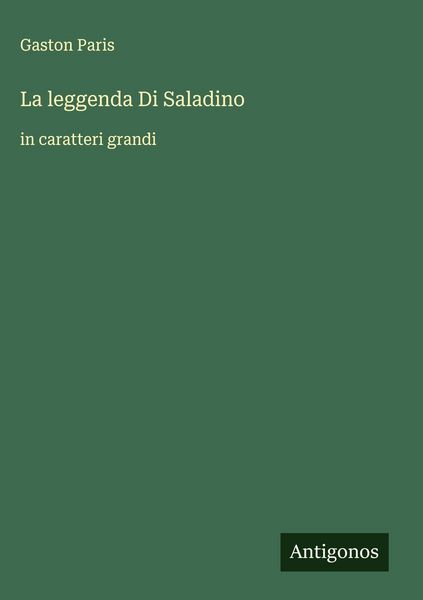 Produktbild: La leggenda Di Saladino