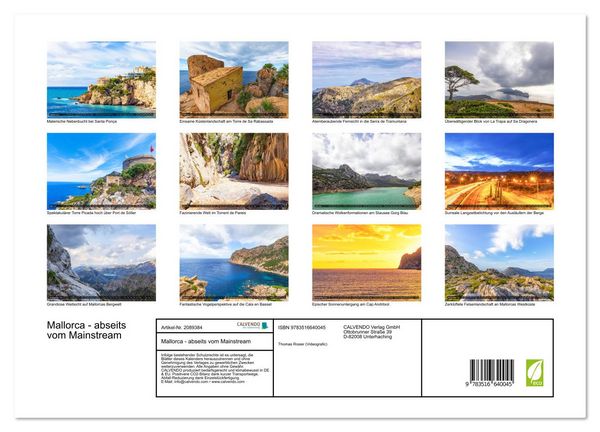 Produktbild: Mallorca - abseits vom Mainstream (hochwertiger Premium Wandkalender 2026 DIN A2 quer), Kunstdruck in Hochglanz