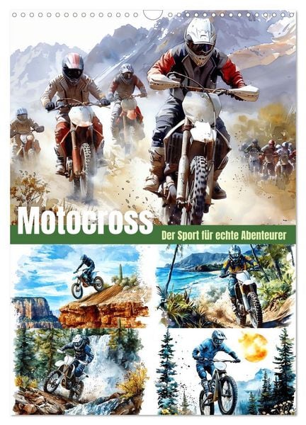 Produktbild: Motocross - Der Sport f&uuml;r echte Abenteurer (Wandkalender 2026 DIN A3 hoch), CALVENDO Monatskalender