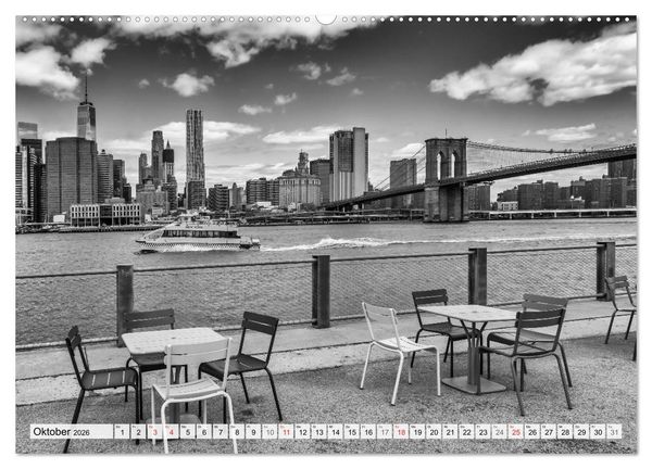 Produktbild: BROOKLYN BRIDGE Das Wahrzeichen von New York City (hochwertiger Premium Wandkalender 2026 DIN A2 quer), Kunstdruck in Hochglanz