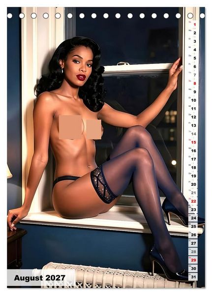 Produktbild: Pinup Engel (Tischkalender 2027 DIN A5 hoch), CALVENDO Monatskalender