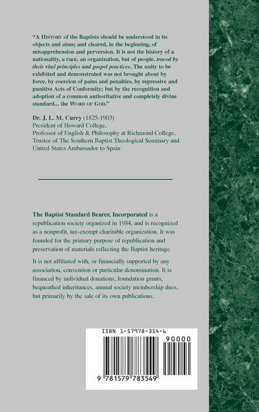 Produktbild: A History of the Baptists - Vol. 2