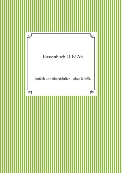 Produktbild: Kassenbuch DIN A5