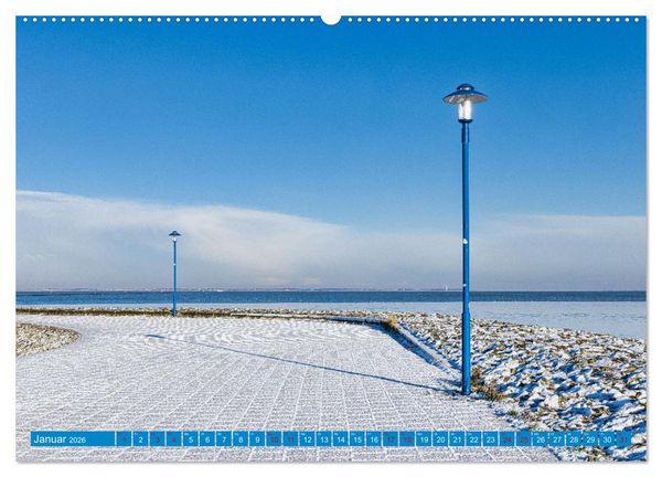 Produktbild: Die Farbe blau - Die Farbe der Weite und des Himmels (hochwertiger Premium Wandkalender 2026 DIN A2 quer), Kunstdruck in Hochglanz