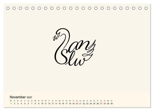 Produktbild: Buchstabentiere (Tischkalender 2027 DIN A5 quer), CALVENDO Monatskalender