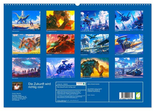 Produktbild: Die Zukunft wird richtig cool (hochwertiger Premium Wandkalender 2026 DIN A2 quer), Kunstdruck in Hochglanz