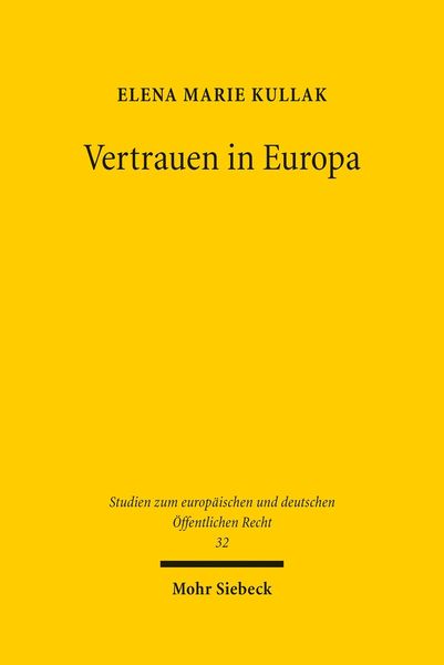 Produktbild: Vertrauen in Europa