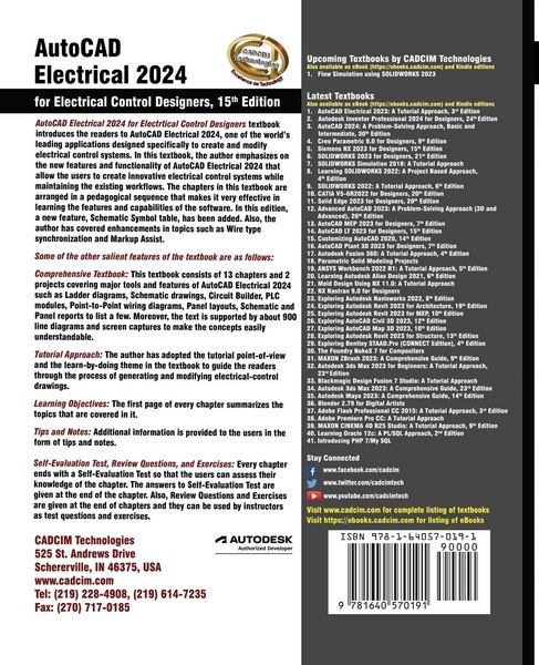 Produktbild: AutoCAD Electrical 2024 for Electrical Control Designers, 15th Edition