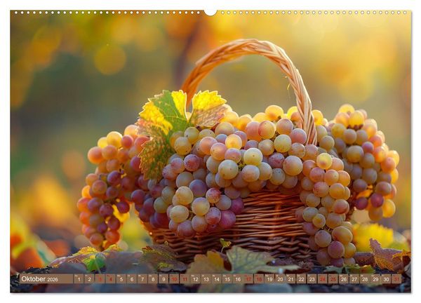 Produktbild: Wein begeistert (Wandkalender 2026 DIN A2 quer), CALVENDO Monatskalender
