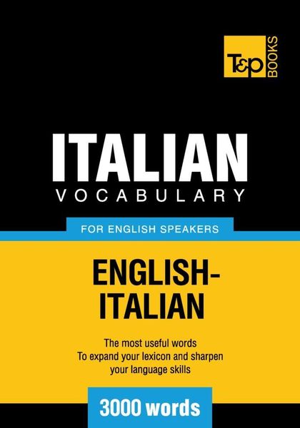 Produktbild: Italian vocabulary for English speakers - 3000 words