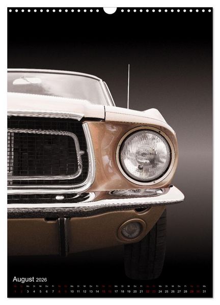 Produktbild: Amerikanische Autos aus den Jahren 1957 bis 1976 Frontansichten (Wandkalender 2026 DIN A3 hoch), CALVENDO Monatskalender