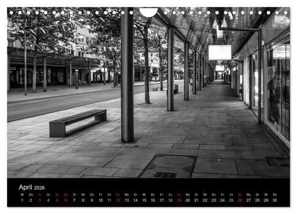 Produktbild: Bremerhaven - Blickpunkte Schwarzwei&szlig; (Wandkalender 2026 DIN A4 quer), CALVENDO Monatskalender