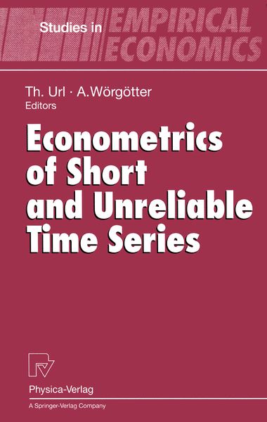 Produktbild: Econometrics of Short and Unreliable Time Series