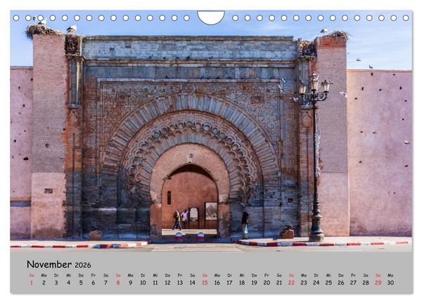 Produktbild: Marrakesch - Eine Stadt wie aus 1001 Nacht (Wandkalender 2026 DIN A4 quer), CALVENDO Monatskalender