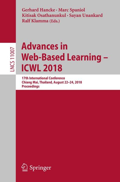 Produktbild: Advances in Web-Based Learning - ICWL 2018