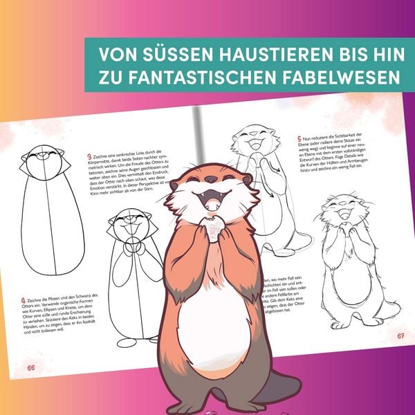 Produktbild: Niedliche Tiere zeichnen