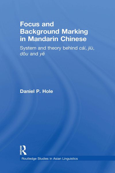 Produktbild: Focus and Background Marking in Mandarin Chinese