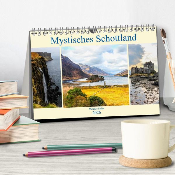 Produktbild: Mystisches Schottland (Tischkalender 2026 DIN A5 quer), CALVENDO Monatskalender