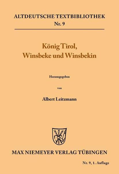Produktbild: K&ouml;nig Tirol, Winsbeke und Winsbekin