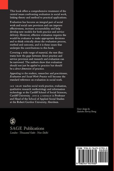 Produktbild: Evaluation and Social Work Practice