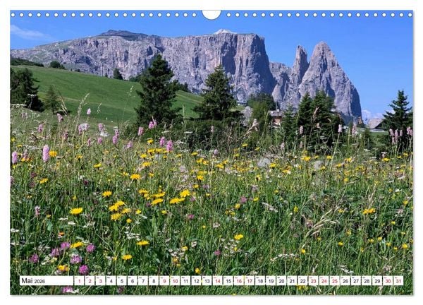 Produktbild: Der Schlern - Magie und Mythos im Herzen der Dolomiten (Wandkalender 2026 DIN A3 quer), CALVENDO Monatskalender