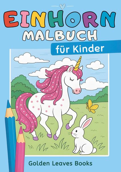 Produktbild: Einhorn Malbuch f&uuml;r Kinder