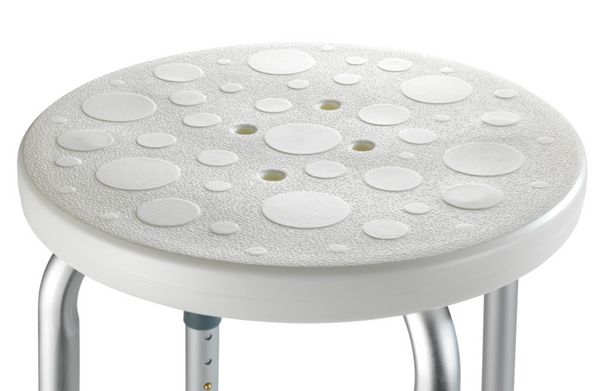 Duschhocker Mod. Secura höhenverstellbar, 120 kg Tragkraft