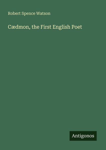 Produktbild: C&aelig;dmon, the First English Poet