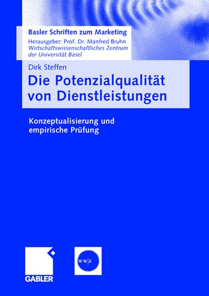 Produktbild: Die Potenzialqualit&auml;t von Dienstleistungen